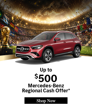 Special offer on    Up to $2,000 Mercedes-Benz Regional Cash Offer*
